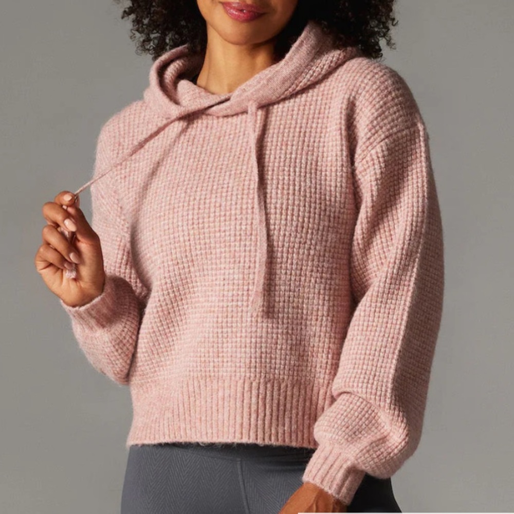 Tavi Campfire Hoodie in Soft Blush Melange